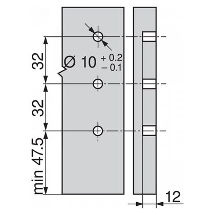 Tandembox Antaro Bočnica "K" Ľavá a pravá, biela