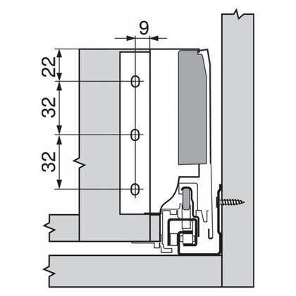 Tandembox Antaro Bočnica "K" Ľavá a pravá, biela