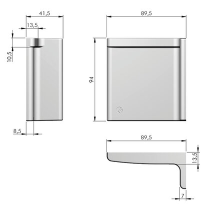 Krytka pre LIBRA H11 Antracit Krytka pre LIBRA H11 Antracit