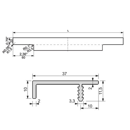 Madlo UKW 11 typ M čierne C-35