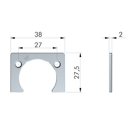 Podložka pod záves Kimana 2 mm 