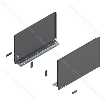 Legrabox, bočnice 770F4002S Orion sivá matná, 400 mm /Blum Legrabox, bočnice 770F4002S Orion sivá matná, 400 mm /Blum