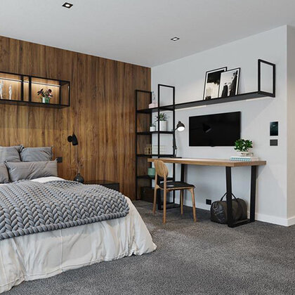 Noha stolová SR24-638-L2-IP1 čierna /Gamet 