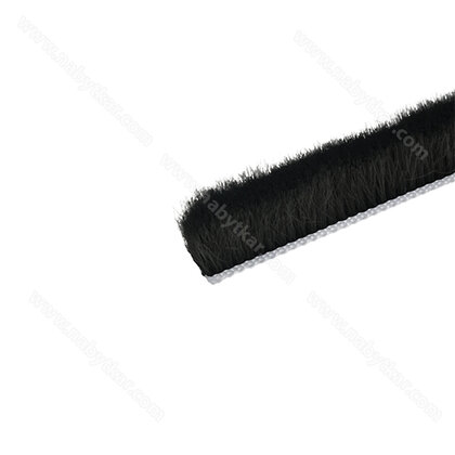 Štetina 4,8x12mm vymedzovacia - nasúvacia - bez lepu CIERNA / Laguna