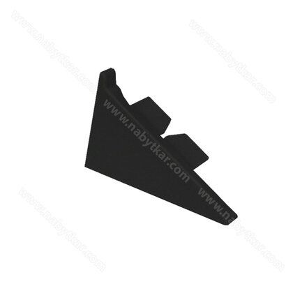 Koncovka ľavá.na prac.WAP 112, 31x18, čierna