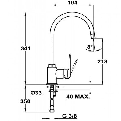  Batéria IN 915, chrom / Teka