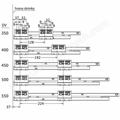 EVObox Evolution 86 set A03(2 Okrúhle relingy), sivý