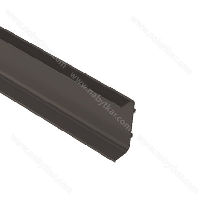Gripless LIGHT profil typ- "C"  L-3,5m tmavo hnedý C-34