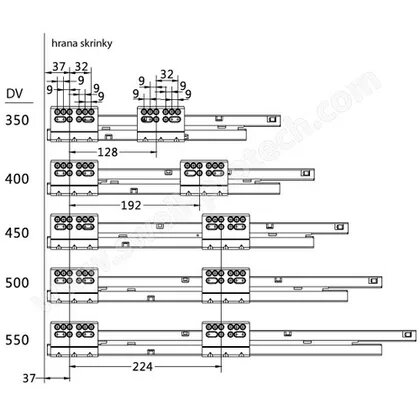 EVObox Evolution 86 set A02(1 Okrúhly reling), biely