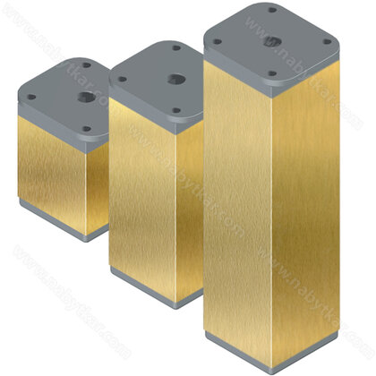 Nábytk.noha NA6 40x40, matné zlato 