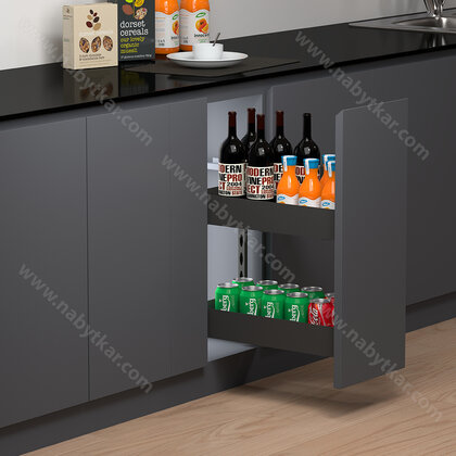 Cargo košík ASTON LUX "30" 2 pol,spod.ved. 250x425x515 antracit /Iron Line