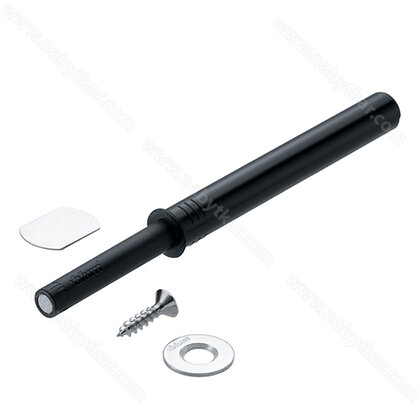 TIP-ON - tlmič s magnet a samol.platničkou,dlhý typ, karbónová čierna /Blum TIP-ON - tlmič s magnet a samol.platničkou,dlhý typ, karbónová čierna /Blum