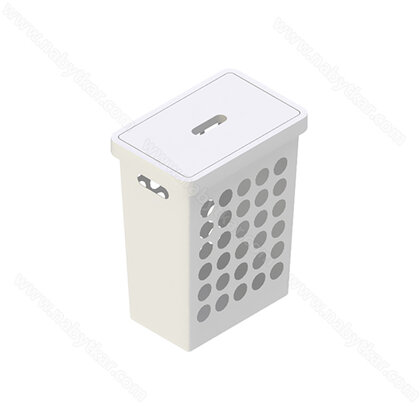 Kôš na bielizeň v500š395hl260 mm, 33 L, biely / Rejs