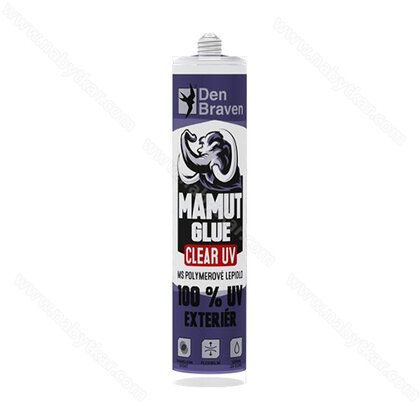 MAMUT Glue CLEAR 100% UV Exteriér 290 ml / Den Braven