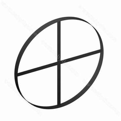 Rám na zrkadlo fi 800 mm čierny / Gamet Rám na zrkadlo fi 800 mm čierny / Gamet