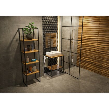 Rám na zrkadlo 600 X 600 mm čierny / Gamet