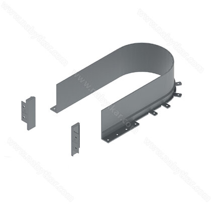 Evo organizér - zásuvková stena na sifón, antracit Evo organizér - zásuvková stena na sifón, antracit