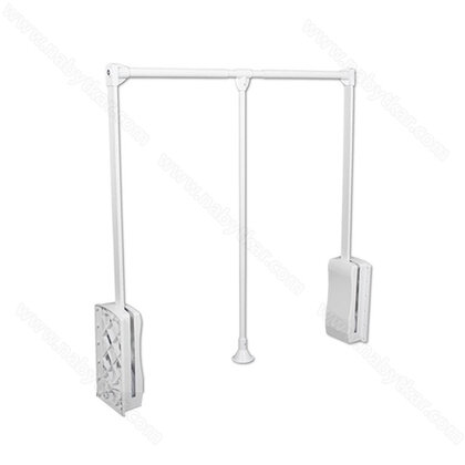 Sklopný vešiak 45-60cm, chróm- biely