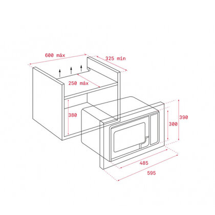 Vstavaná mikrovlnná rúra ML 820 BIS BX /TEKA