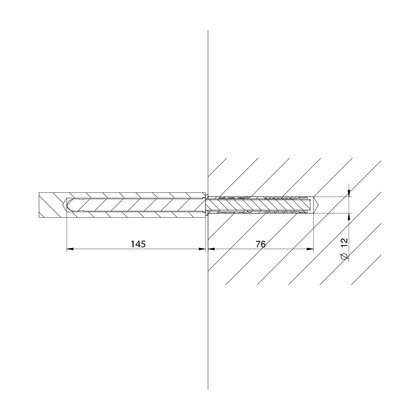 Podperka HNEDA HRANATA 10 x 145