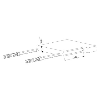 Podperka HNEDA HRANATA 10 x 145