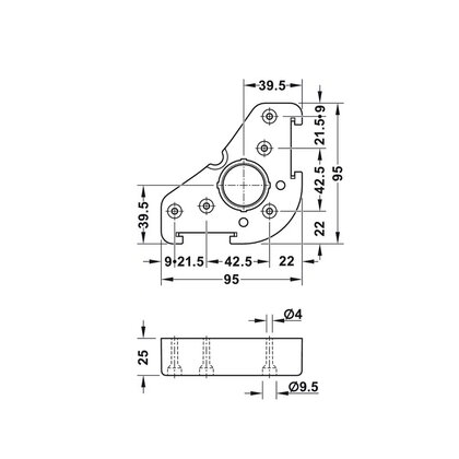 HE-axilo podložka naskrutkovacia , rohová 63738341 HE-axilo podložka naskrutkovacia , rohová 63738341