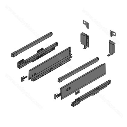 Creobox 500 - FLEXSET,hranatý reling, antracit / DTC