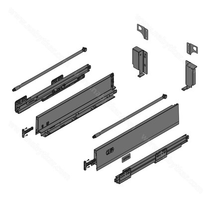 Creobox 500 - FLEXSET,okrúhly reling, antracit / DTC