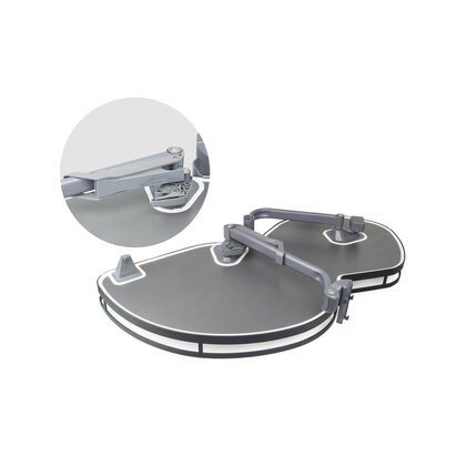 Erg.roh.kôš NUVO II.pre 1000 mm,  2 pol. chróm s tlmením