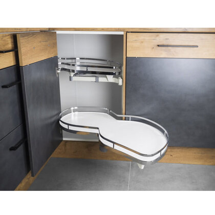 Erg.roh.kôš NUVO II.pre 1000 mm,  2 pol. pravý, chróm s tlmením