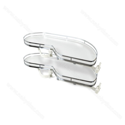 Erg.roh.kôš NUVO II.pre 1000 mm,  2 pol. pravý, chróm s tlmením