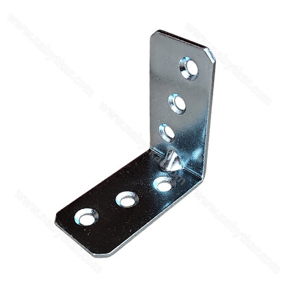 Uholník kovový trojradové dierovanie 50x50x25, zinok ( bal:100 ks)