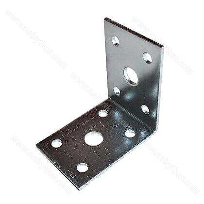 Uholník kovový trojradové dierovanie 50x50x35, zinok ( bal:100 ks)