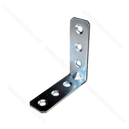 Uholník kovový jednoradové dierovanie 60x60x20, zinok (bal:50 ks)