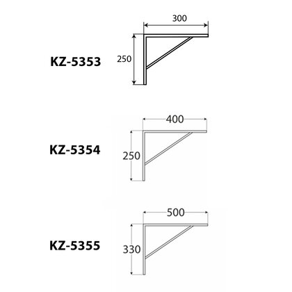 Konzola zosilená WSWP, čierna