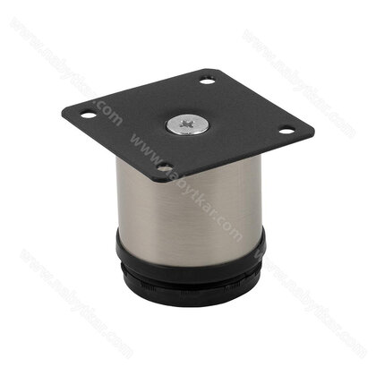 Nábytk.noha Fi50, 60mm inox 