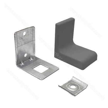 Rekt.Uholník s krytkou, antracit / LUX Rekt.Uholník s krytkou, antracit / LUX