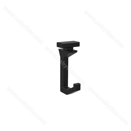 Relingový háčik PA6 nylon čierny