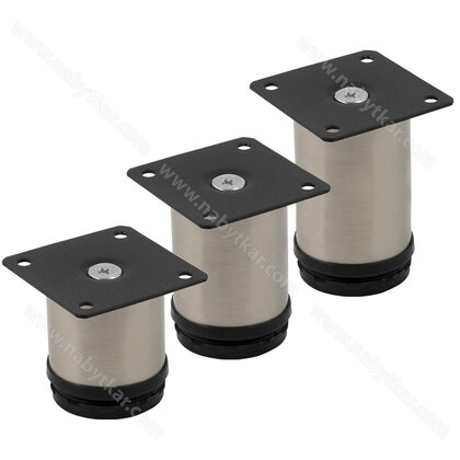 Nábytk.noha Fi50, inox 