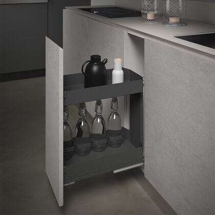 Cargo košík "30" 002 PRO LINE, bočný-s tlmením, Antracit / SIGE Cargo košík "30" 002 PRO LINE, bočný-s tlmením, Antracit / SIGE