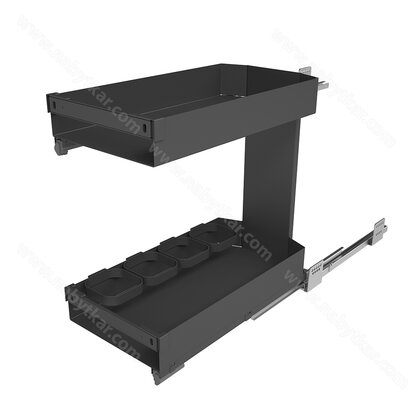 Cargo košík "40" 002 PRO LINE, bočný-s tlmením, Antracit / SIGE