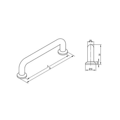Madlo F180, čierna mat Madlo F180, čierna mat