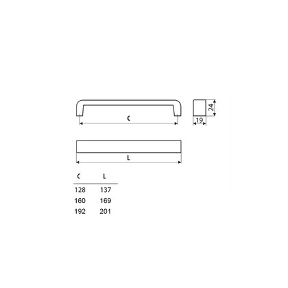 Madlo UA120 čierny mat / Gamet