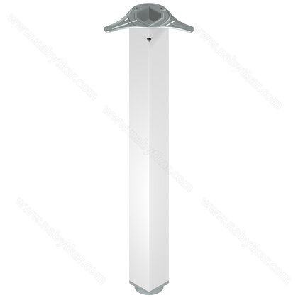 Stol.noha alu 60x60/710/R, biela / LC