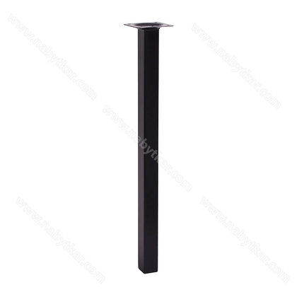 Stol.noha alu 60x60/710/R, čierna mat  / LC