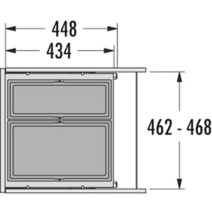 Odpadkový kôš-Cargo 500 28+17 /HAILO