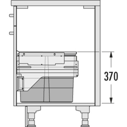 Odpadkový kôš-Cargo 600 28+13+13D /HAILO Odpadkový kôš-Cargo 600 28+13+13D /HAILO