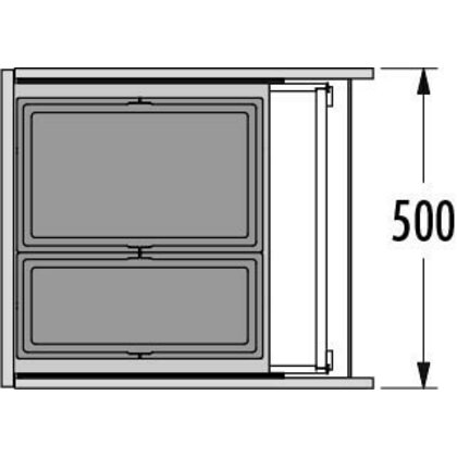 Odpadkový kôš-Triple XL 500 18+28 /HAILO