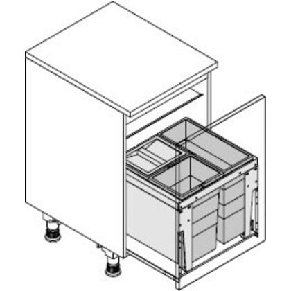 Odpadkový kôš-Triple XL 500 18+13+13D /HAILO
