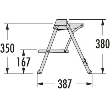 Stepfix - Praktický skladací schodík do kuchyne /HAILO